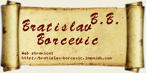 Bratislav Borčević vizit kartica